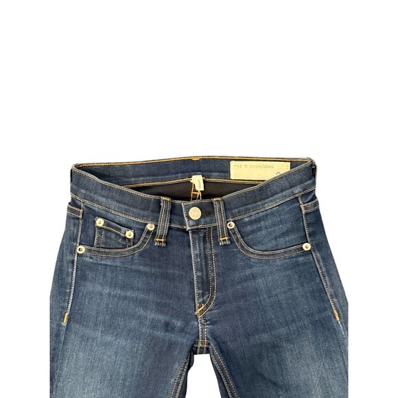 Rag & Bone Skinny Fit Womens Jeans Size 24 Medium Wash Denim Classic Style - Picture 2 of 7